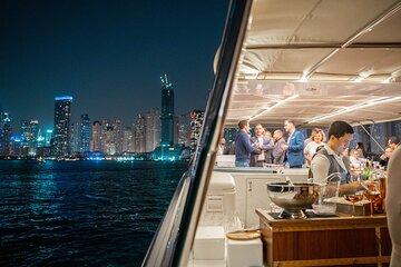 Dubai Marina Night Yacht Tour with BBQ Dinner and Drinks