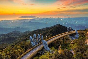 Golden Bridge with Magical Sundown View in Ba Na Hills