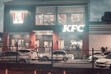 Shopping experience with stop at KFC restaurant in Montego Bay.