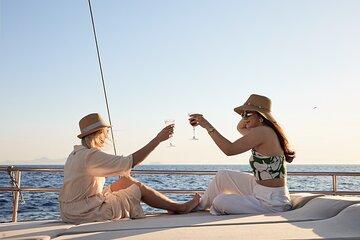Athens Luxury Sunset Dinner Cruise – Swim Stop, Dinner & Open Bar