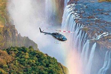 Helicopter Flight Arial View of Victoria Falls