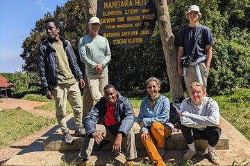 Marangu Route Hiking to Mandara Hut on Mount Kilimanjaro