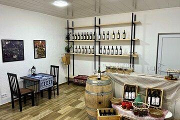 Wine Tasting in Family Winery shop