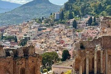 From Catania: Taormina Old Town and Sunset Boat Tour