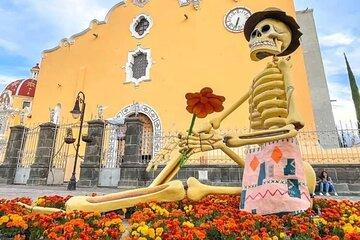 From Puebla Day of the dead in Atlixco monumental catrinas