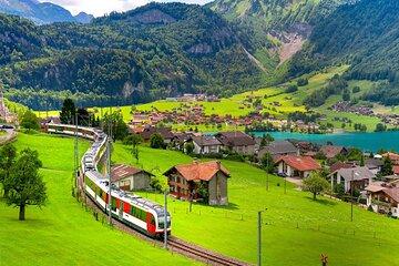 From Basel: Panoramic train Lucerne & Interlaken in Private Tour