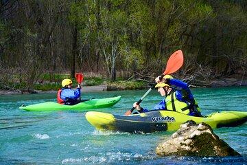 Kayaking on river Sava near Bled
