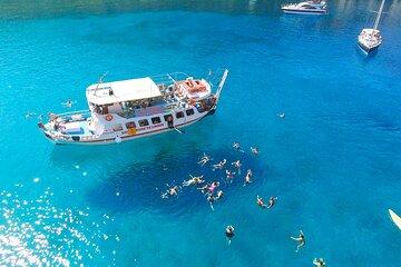 Lindos Boat Cruise from Faliraki with Swim Stops
