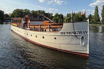 Sightseeing boat tour on a historic ship in Berlin