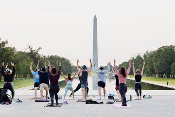 Sunrise Yoga Classes at the Lincoln Memorial