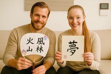 Private Japanese Calligraphy Art Class & Enjoy Matcha in Tokyo