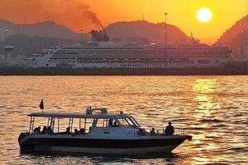 Sunset and Muscat Coastal View and Speed Boat Adventure