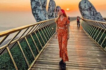 Ba Na Hills Golden Bridge Private Sunset Tour with Buffet Lunch