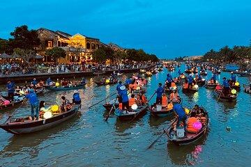 Hoi An Bamboo Basket Boat and Lantern River
