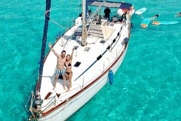 Excursion and sailing route to Formentera