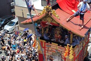 Gion Festival Parade Viewing & Tea Ceremony (A/C, English Guide)