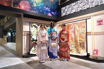 Silk Kimono Gift & Dressing Tea Ceremony Samurai Show Calligraphy