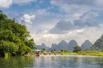 1 Day Yangshuo Nature Explore Bamboo Rafting and Cave Adventure