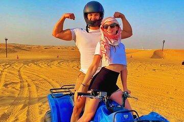 VIP Morning Desert Safari Quad Bike Dune Bash Sandboarding Dubai