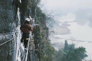 Yangshuo Rock Climbing Ferrata and River Tracing Adventure