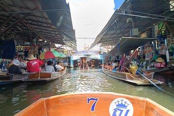 Damnoen Saduak and Maeklong Railway Market Tour with Private Car