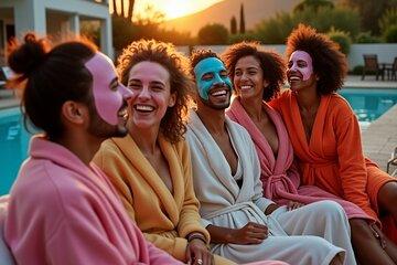 Poolside Glow & Spa Party at Your Villa (Group Event)