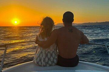 Private Sunset Boat Tour Blue Lagoon and Comino Caves from Malta