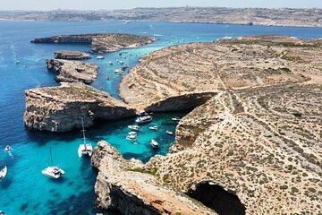 Comino Blue Lagoon, Crystal lagoon and Gozo with Sea Caves Cruise
