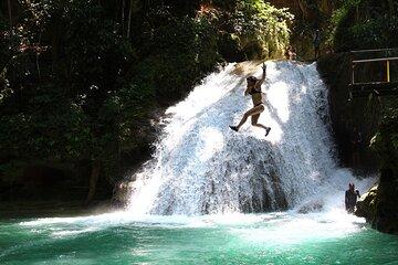 WATERFALL- Blue Hole Waterfall Adventure Swim and Rope Swing