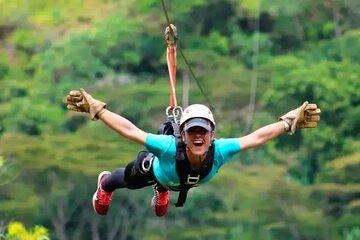Damajagua 7 Waterfalls and Zipline Combo with Lunch Puerto Plata