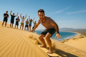 Agadir Desert Tour Camel Ride and Sanboarding in Timlalin Dunes