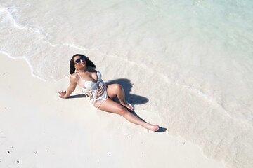 Beach Drone Photoshoot in Nassau Bahamas