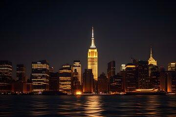 Manhattan Skyline Night Cruise Music & Complimentary Drink