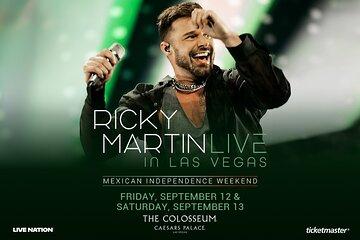 Ricky Martin at the Colosseum Theater at Caesars Palace Las Vegas