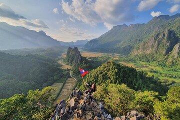 Vang Vieng and Nam Xay Hike with Blue Lagoon Tour