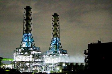 Private Expert Guide Car Tour Kawasaki Night Factory Lights