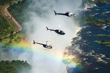 Exhilarating Flight Over Vic Falls Zambezi River and Surroundings