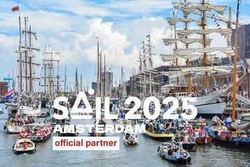 Amsterdam: SAIL 2 hour Luxury Open Boat Cruise Unlimited drinks