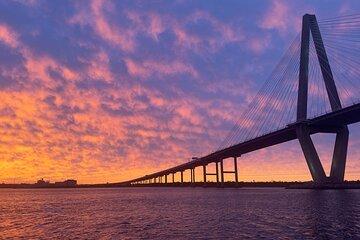 Charleston Harbor Sunset Cruise Scenic Views and Dolphin Spotting