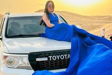 Dubai Desert Safari and Flying Dress Photoshoot