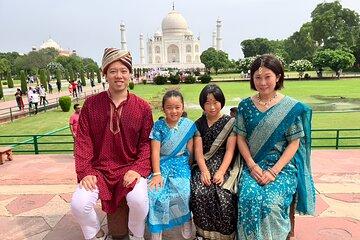 From Delhi: Agra Private Tour with Indian Saree and Kurta Pajama