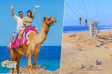 Cabo Beach Adventure Camel Ride and Sky Bike Experience