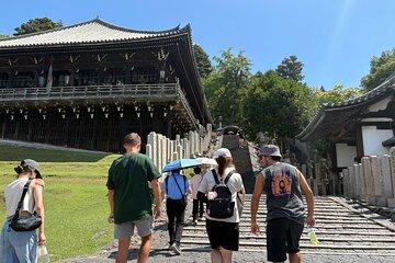 Nara Highlight Walking Tour with Furoshiki Experience with Lunch