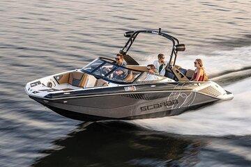 Thrilling Jetboat Adventure with Stunning Doha Skyline Views