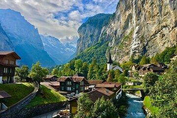 From Basel: Swiss Alps, Lauterbrunnen, Beatus Caves, Grindelwald