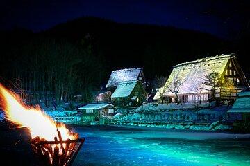 Shirakawago Takayama and Hida Village Light up 2D Tour from Osaka