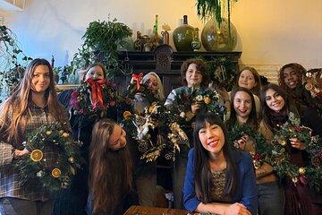 Christmas preserved wreath making