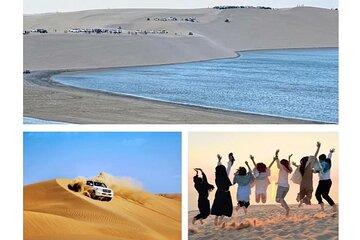 Doha Escape: Gentle Desert Safari with Camel Ride & Sandboarding