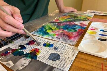 Kyoto Yuzen Dyeing Workshop in Tatami Room
