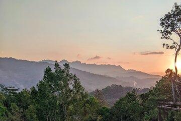 Sunrise at Punthuk Setumbu, Borobudur and Prambanan Temples